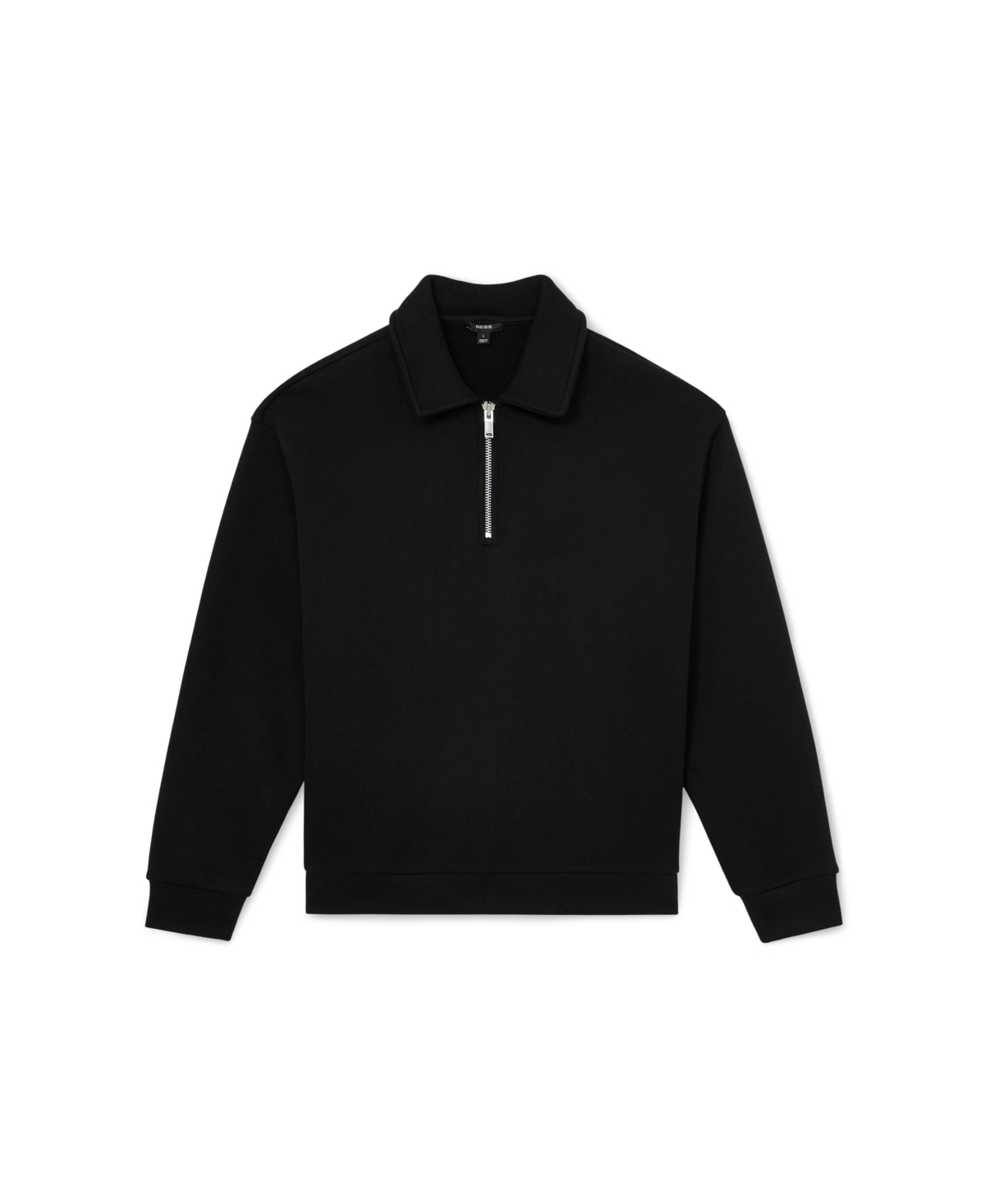 Reiss Men's Kurwin Cotton Heavyweight Half-Zip Sweatshirt