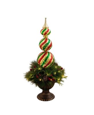 3' Pre-Lit Artificial Christmas Finial Ornament