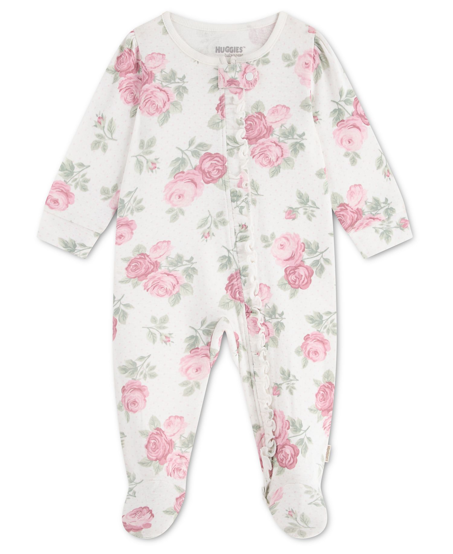 Baby Girls' Babywear Long-Sleeve Footed Coverall