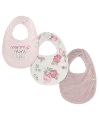 Baby Girls' Babywear Bibs, 3-Pack