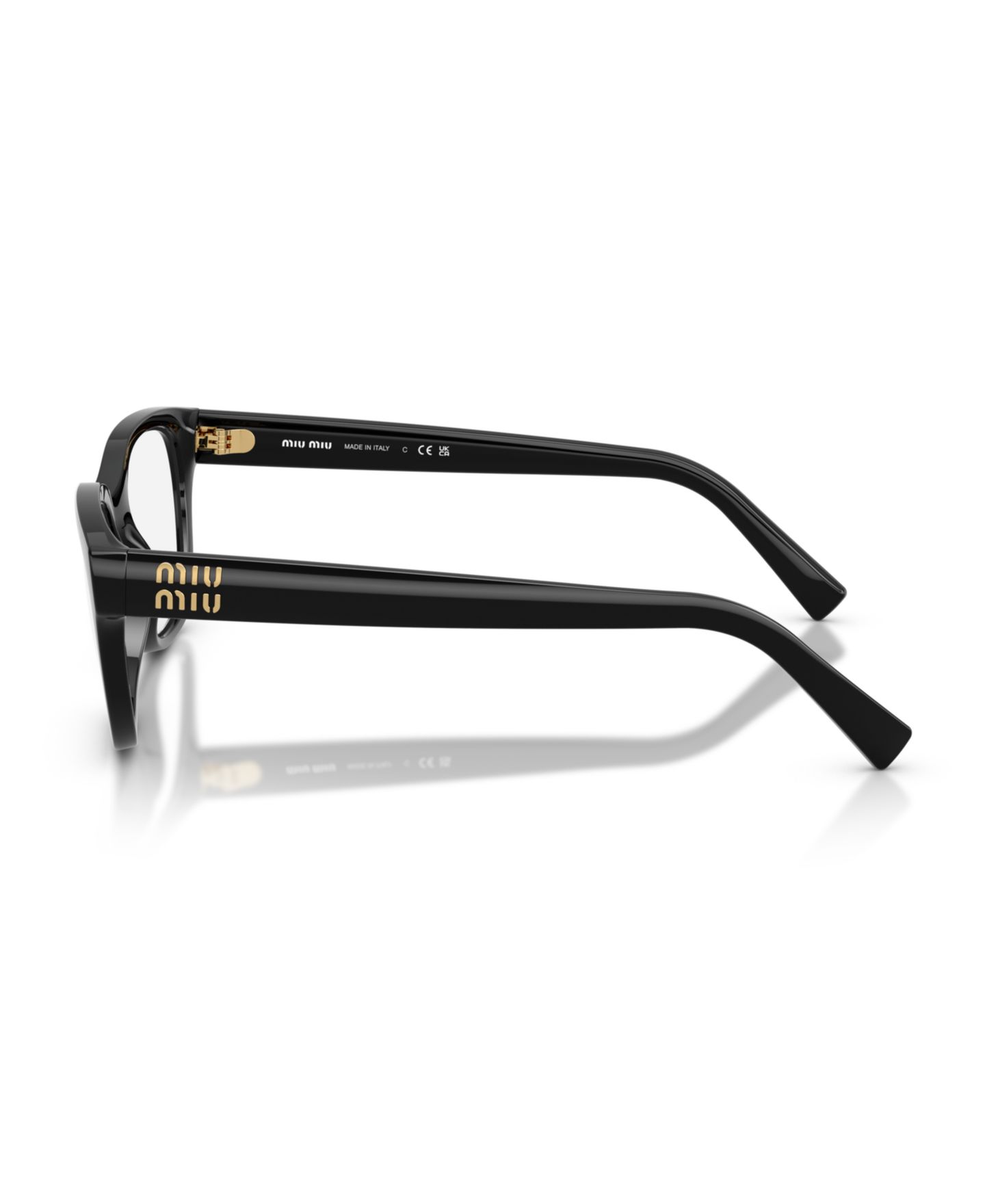 Женские очки MIU MIU Eyeglasses, MU 07ZV, цвет: Чёрный — фото 3