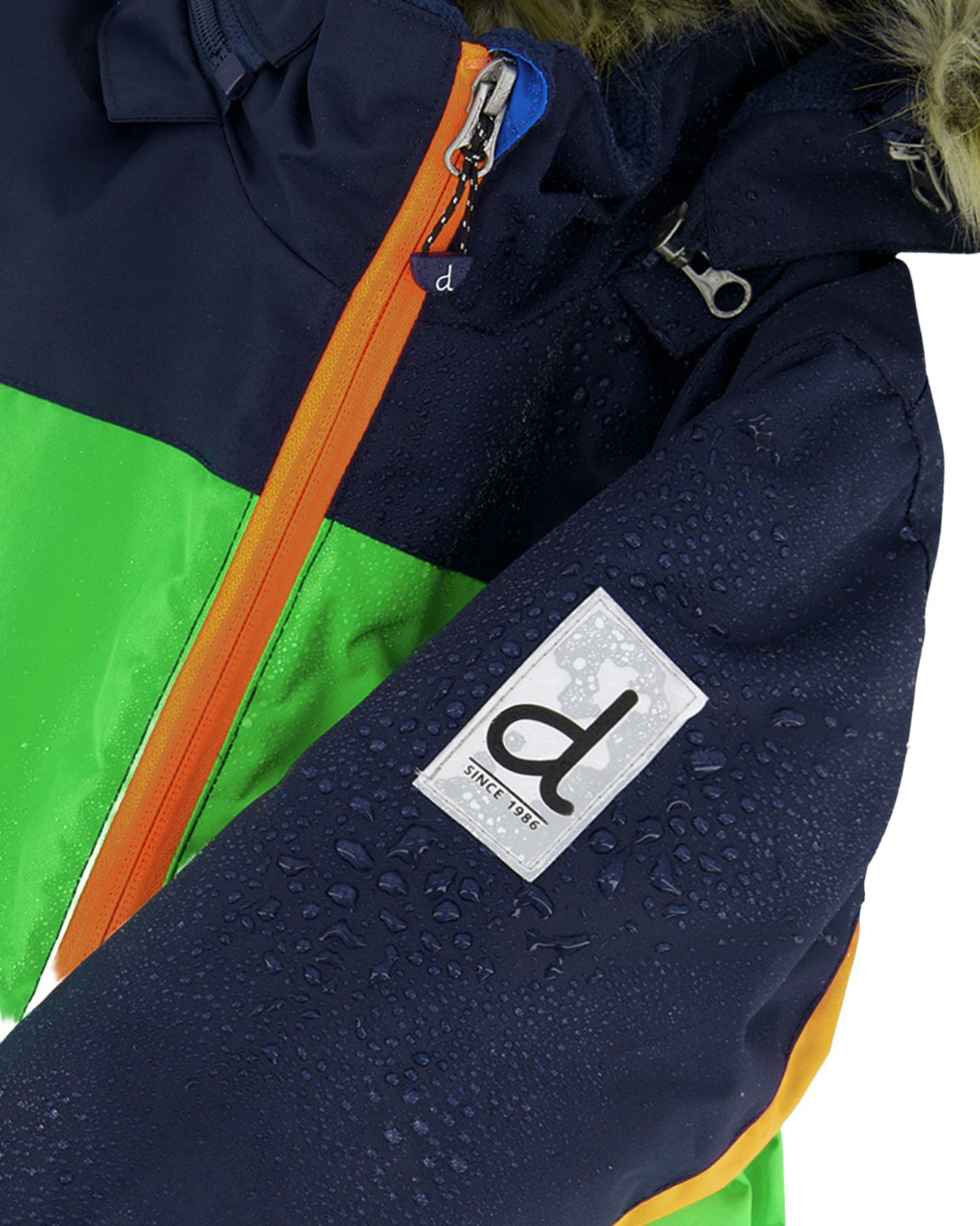 Комбинезон Deux par Deux One Piece Discover Snowsuit для мальчиков-малышей, цвет: Синий / Зелёный — фото 7