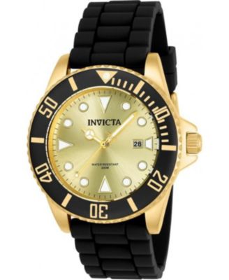 Men's 90302 Pro Diver Quartz Gold Dial Watch
