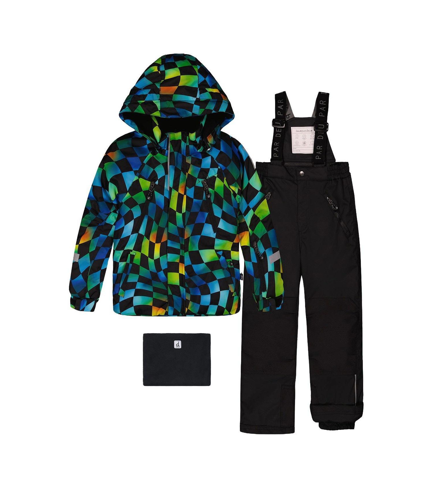 Big Boys (7-14) Two Piece Play Snowsuit and Checkerboard with Pants