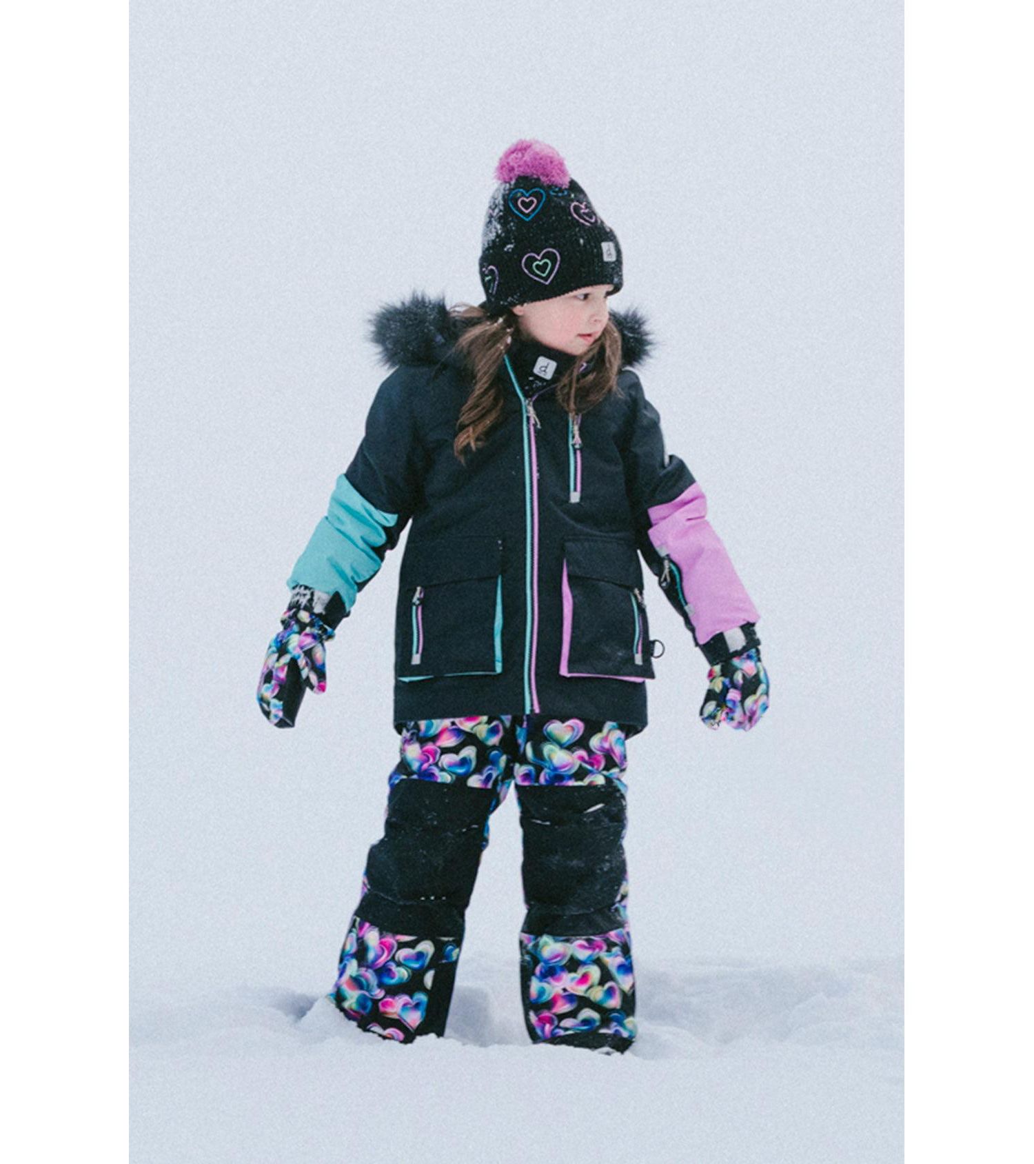 Little and Big Girl (6 -14) Two-Piece Play Snowsuit