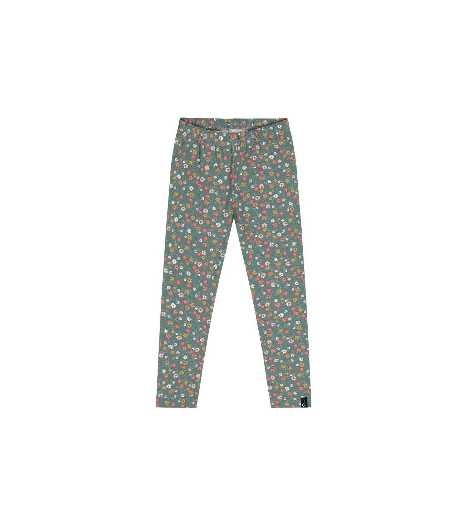 Little and Big Girl (6-7) Cotton Leggings Floral Print