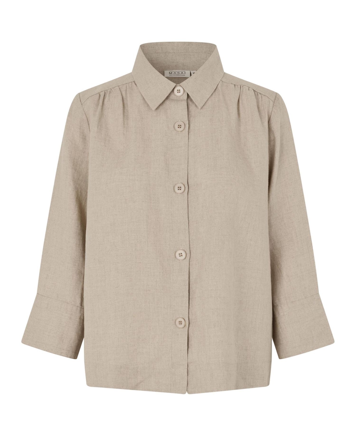 Women's Midakai 3/4-Sleeve Linen Button-Up Shirt