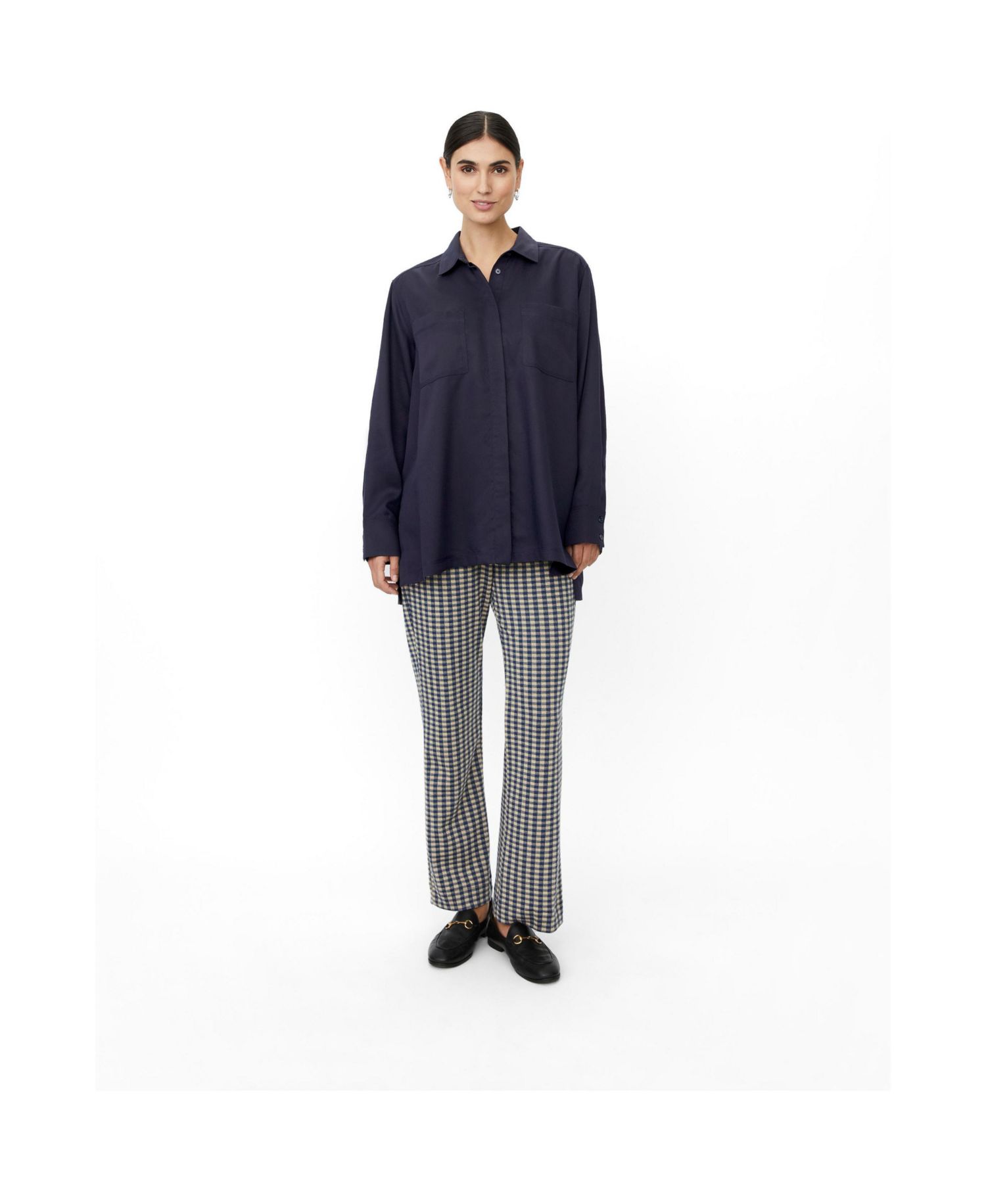 Women's Maitaliane Oversized Button-Up Long-Sleeve Shirt