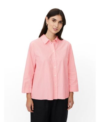 Women's MaIsalina Striped 3/4-Sleeve Button-Up Shirt