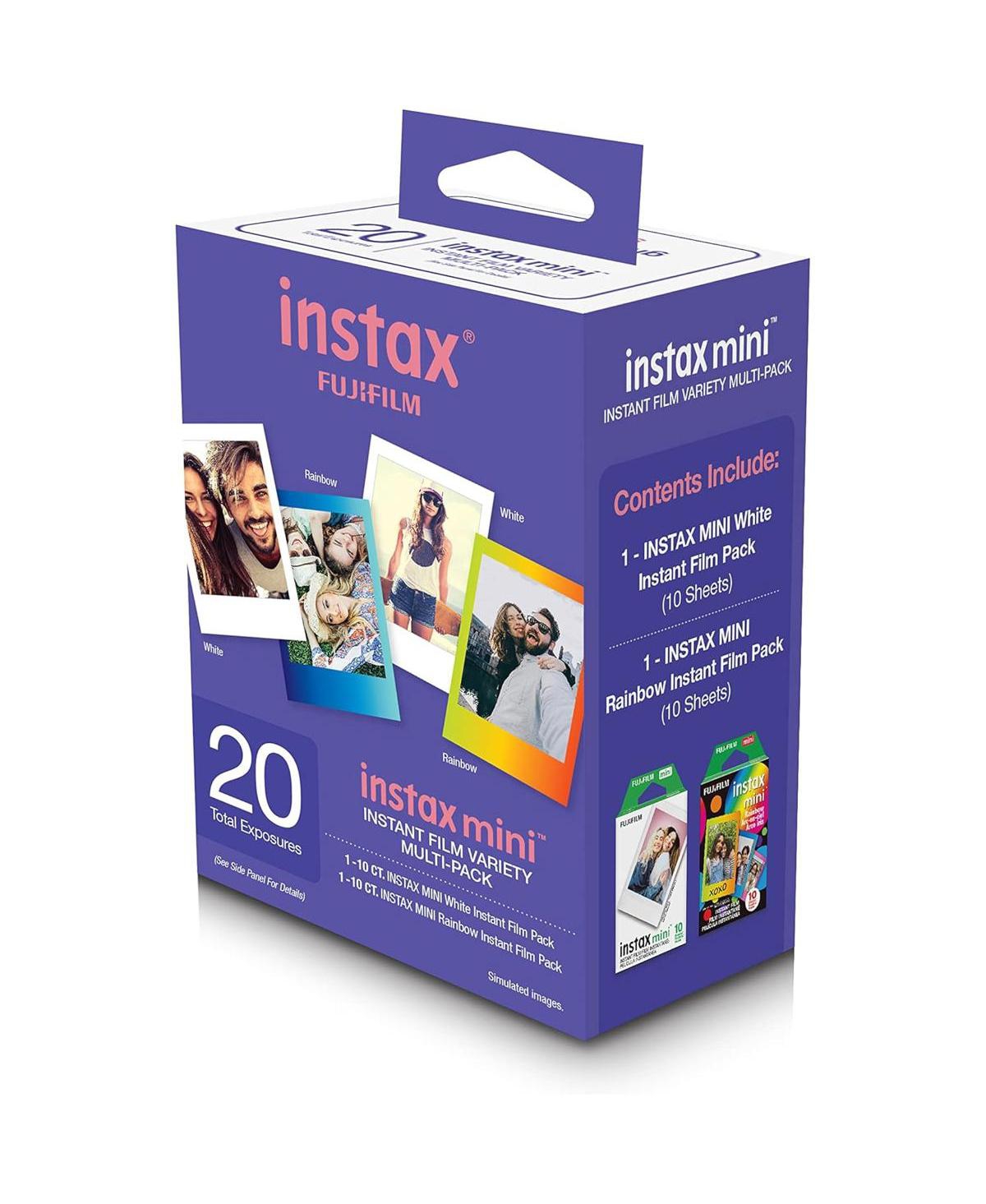 Fujifilm Instax Mini Instant Film Variety Value Pack, 20 Exposures, 2-Pack, Bundle with Photo Album
