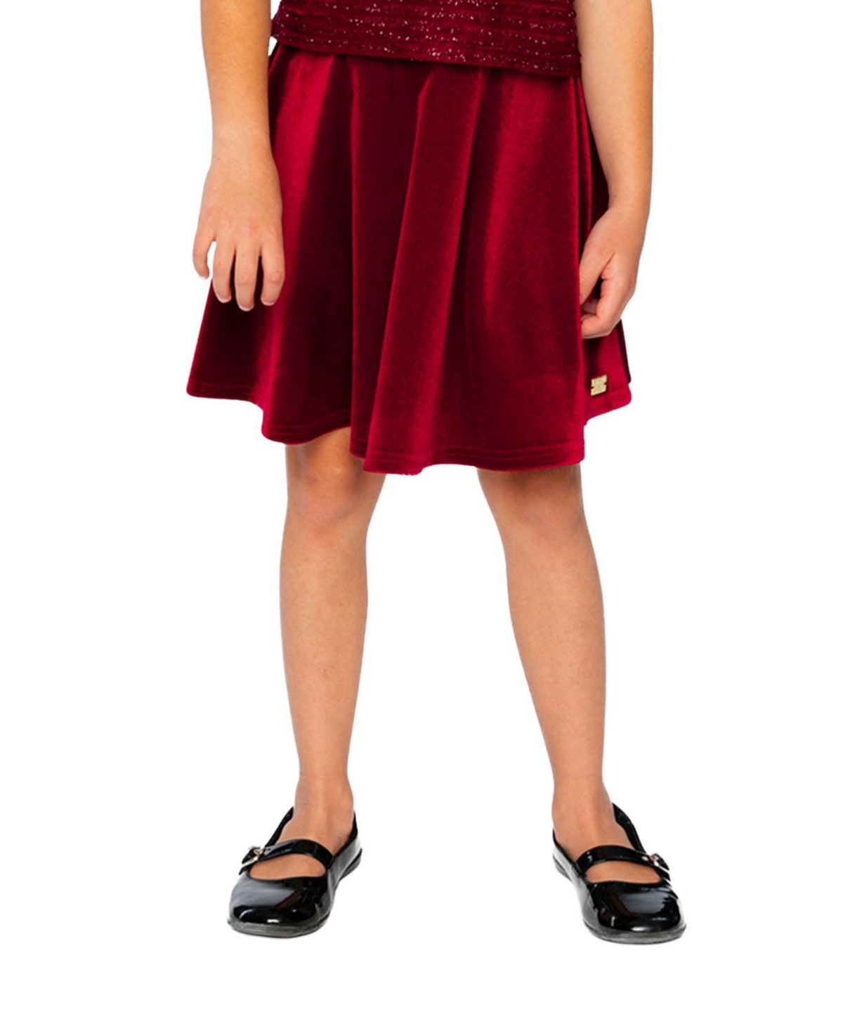 Deux par Little and Big Girl ( 6 to 14 ) Velvet Skirt