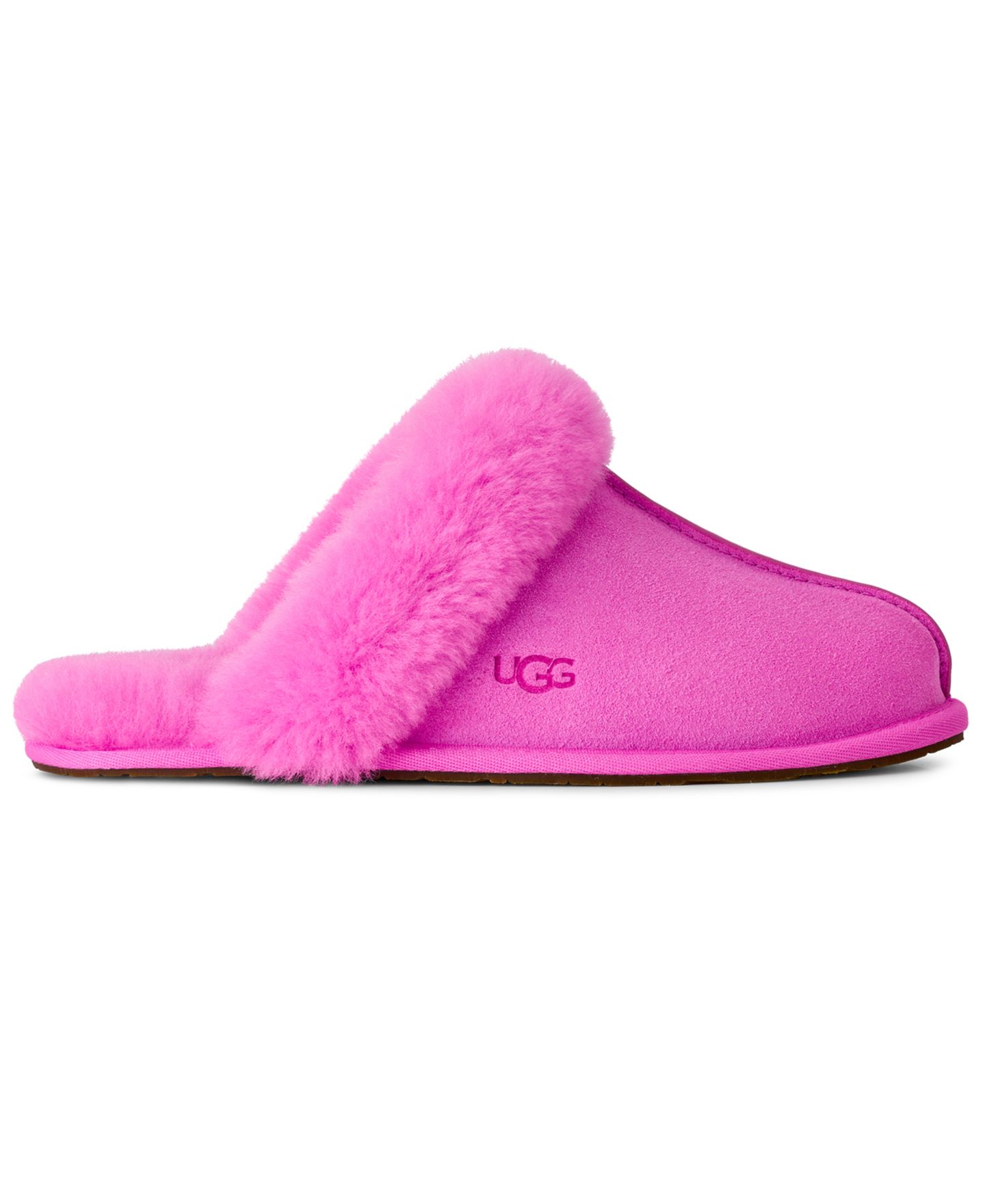 Женские тапочки UGG Scuffette II Slip-On, цвет: Яркий фуксия — фото 2