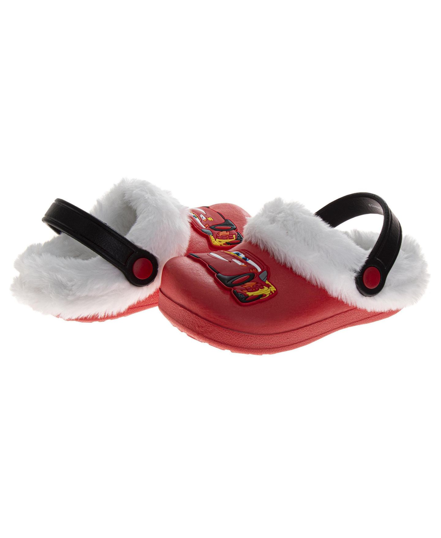 Сабо Disney Clogs Fuzzy, Fleece Lined and Warm Garden Shoes для мальчиков, цвет: Красный — фото 7