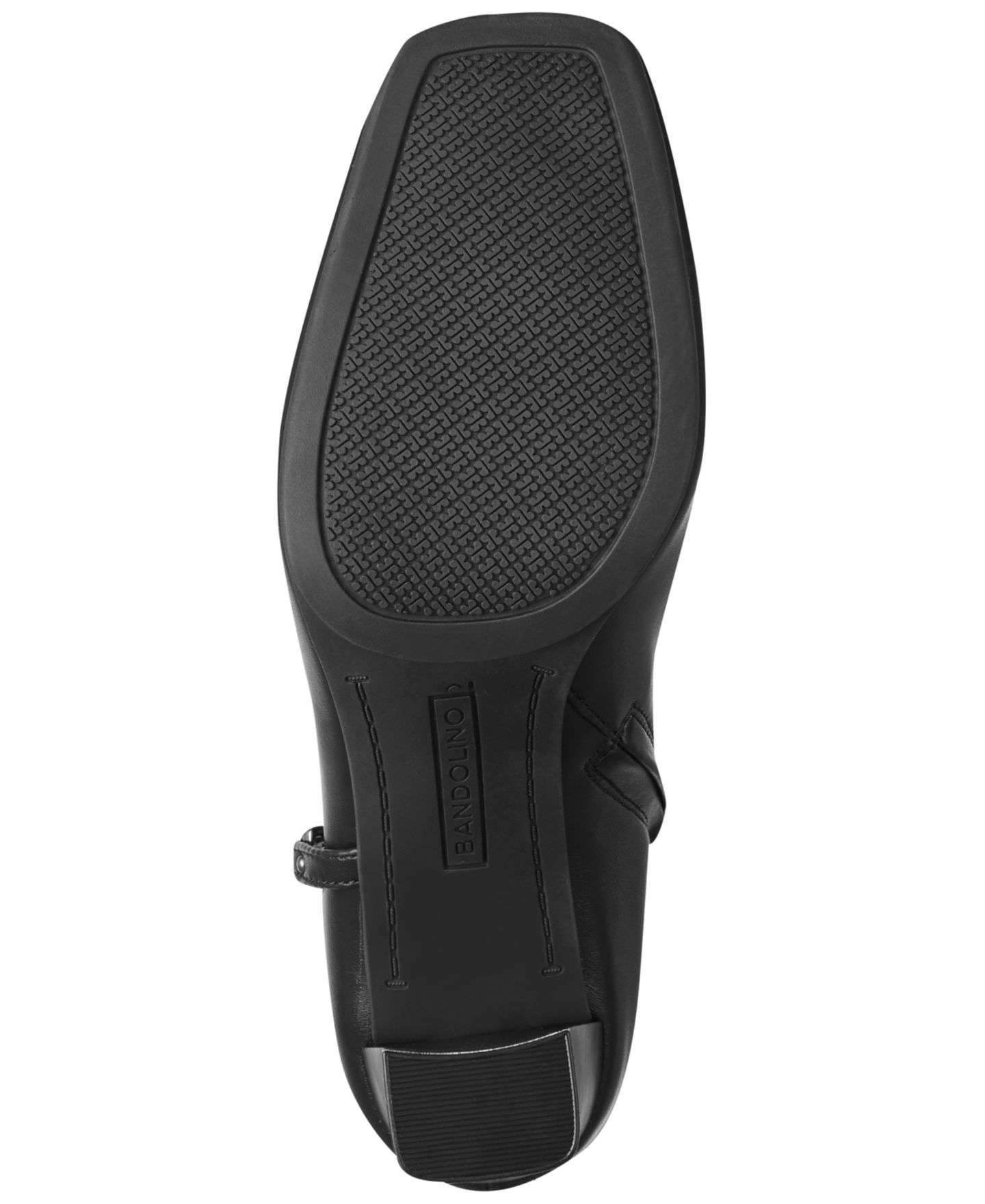 Женские туфли Bandolino Urbiny Stacked Heel Square Toe Shootie, цвет: Чёрный — фото 5