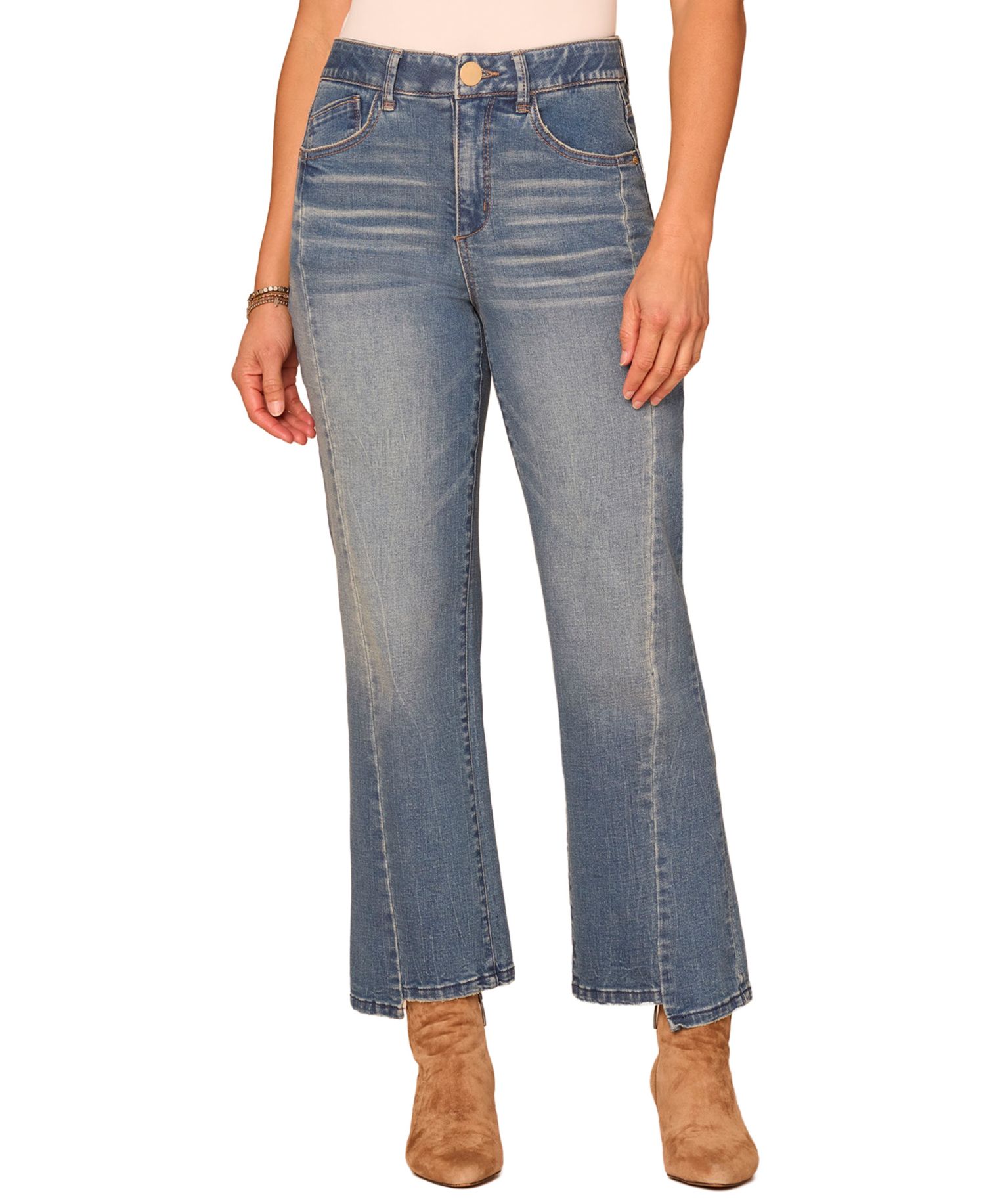 Women's Ab"Solution 28/17" Skyrise Barely Boot High-Rise Step Hem Jeans