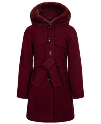 Girls' 7-16 Long-Sleeve Belted Trench Coat