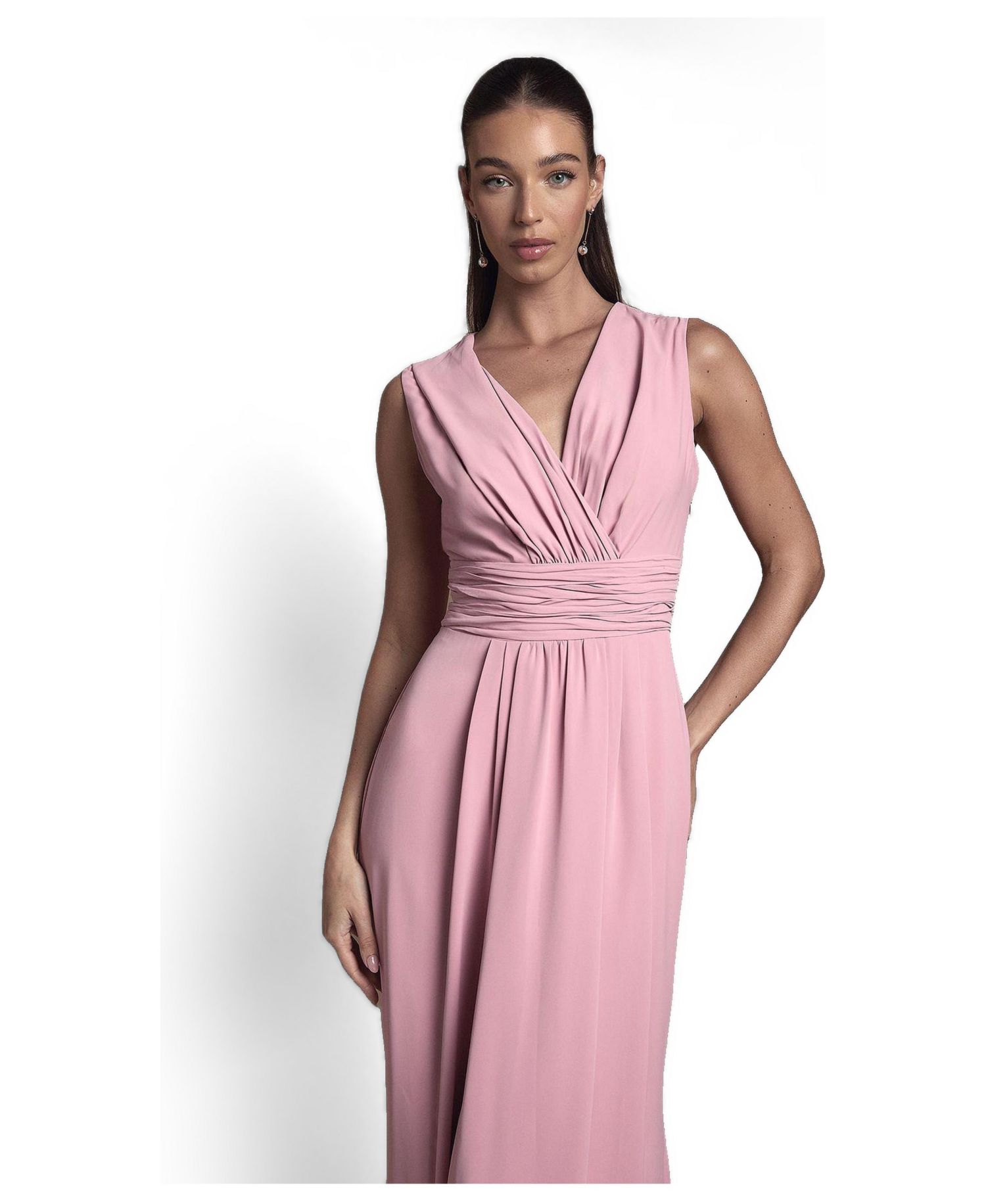 Women's V-Neck Wrap Maxi Dress