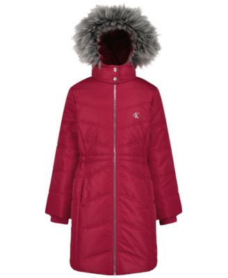 Girls' 4-6X Aerial Hooded Puffer Jacket