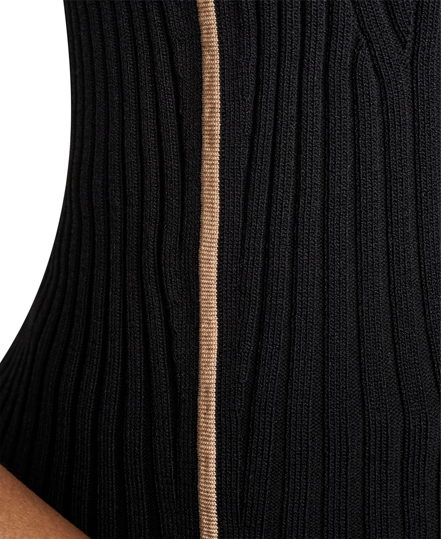 Women's Collared V-Neck Ribbed Knit Sweater