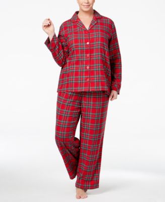 Family Pajamas Matching Plus Size Women's Brinkley Plaid Pajama Set 