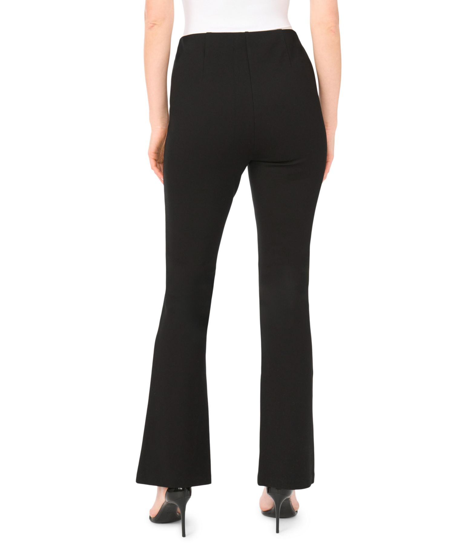 Women's High-Waisted Pull-On Straight-Leg Pants