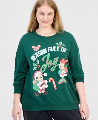 Plus Size Season of Joy Crew Fleece Graphic Sweatshirt