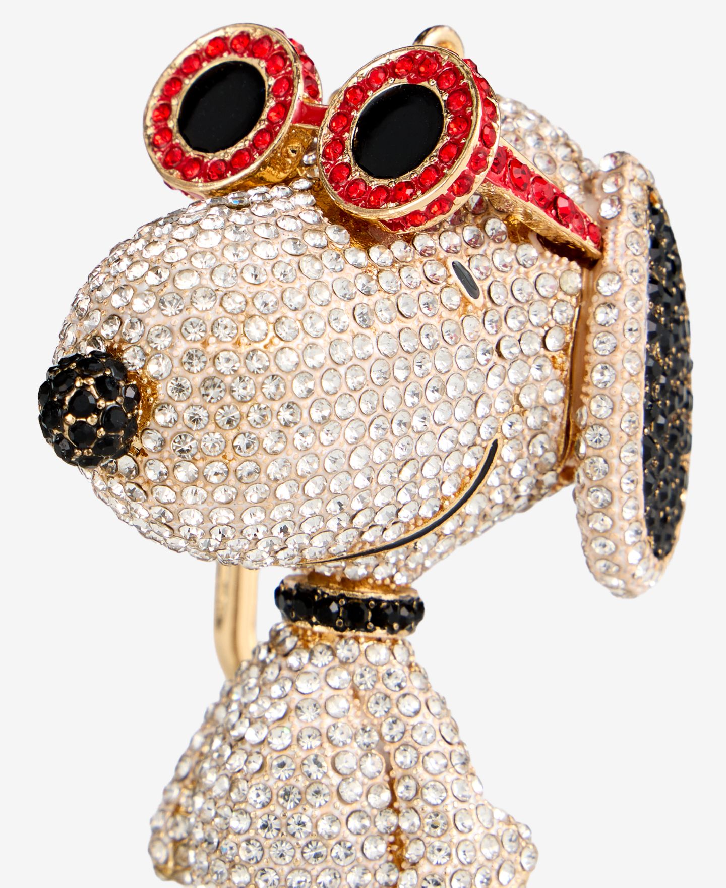 Женские брелоки BaubleBar Peanuts Macy's 100th Thanksgiving Day Parade Snoopy 3D Crystal-Set Bag Charm — фото 3