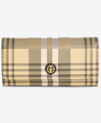 Fall Plaid Framed Receipt Manager Wallet