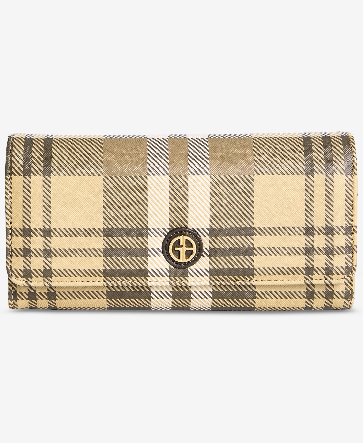 Fall Plaid Framed Receipt Manager Wallet