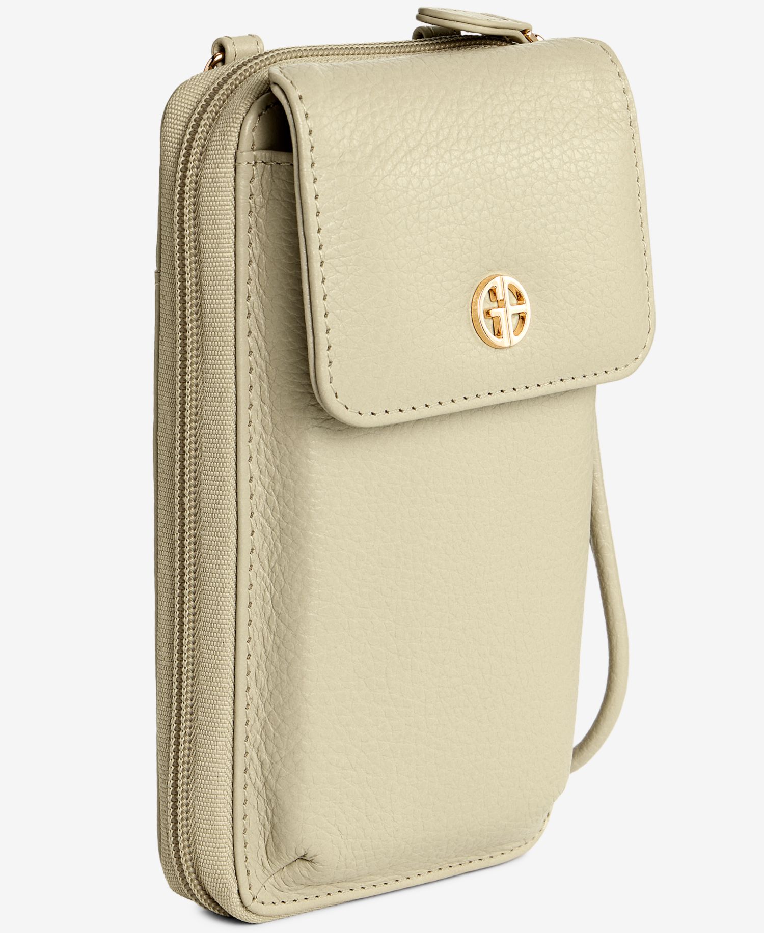 Softy Leather Tech Crossbody Wallet