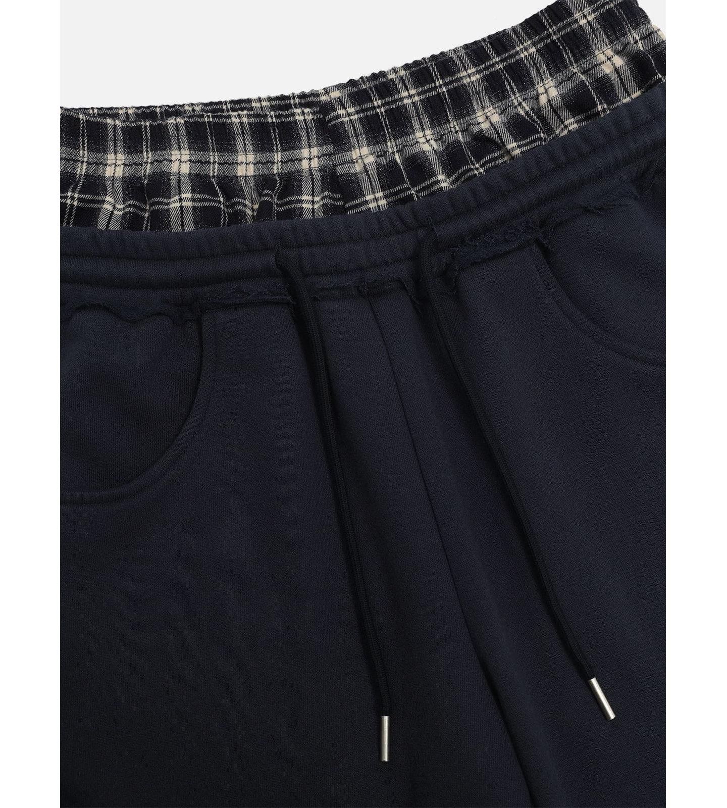 Женские брюки AELFRIC EDEN Double Waist Baggy Sweatpants, цвет: Тёмный синий — фото 4