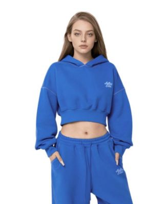 Women's Cloud Essential Fleece Cropped Pullover Hoodie Set