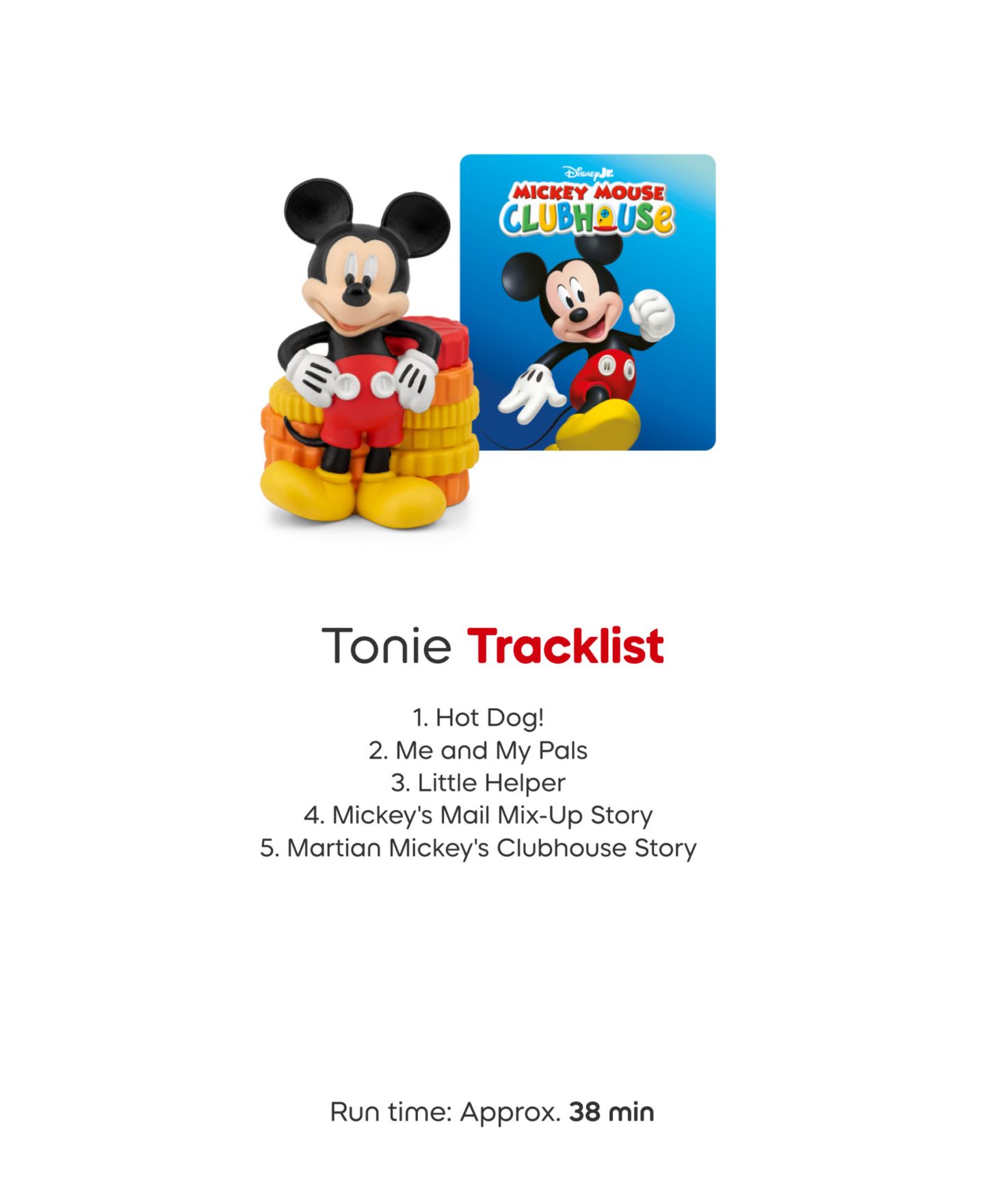 Детская фигурка Tonies Mickey Mouse Clubhouse Friendship Learning Audio Figurine, Ages 1+ — фото 6