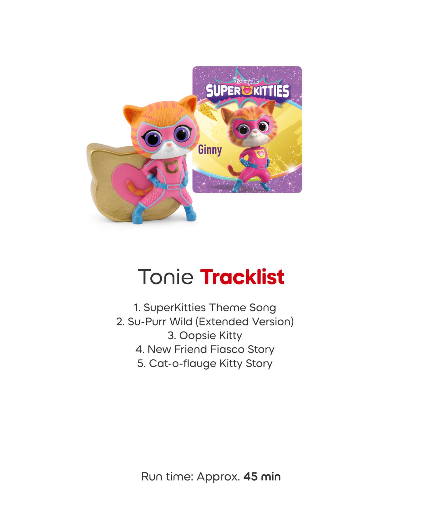 Детская фигурка Tonies Disney SuperKitties Ginny Friendship & Teamwork Figurine — фото 4
