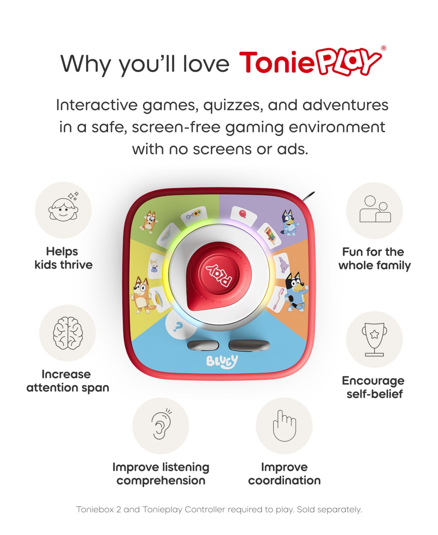 Детская игрушка Tonies Tonieplay Bluey Screen-Free Audio Game — фото 6