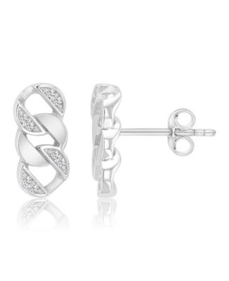 14k Gold-Plated Chain Style Crystal Earrings