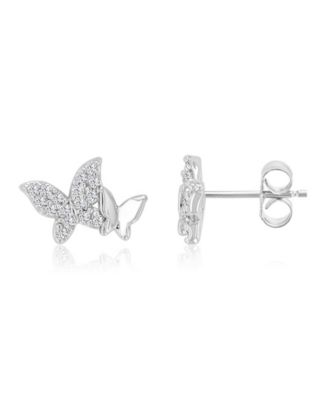 14k Gold-Plated Dual Butterfly Earrings