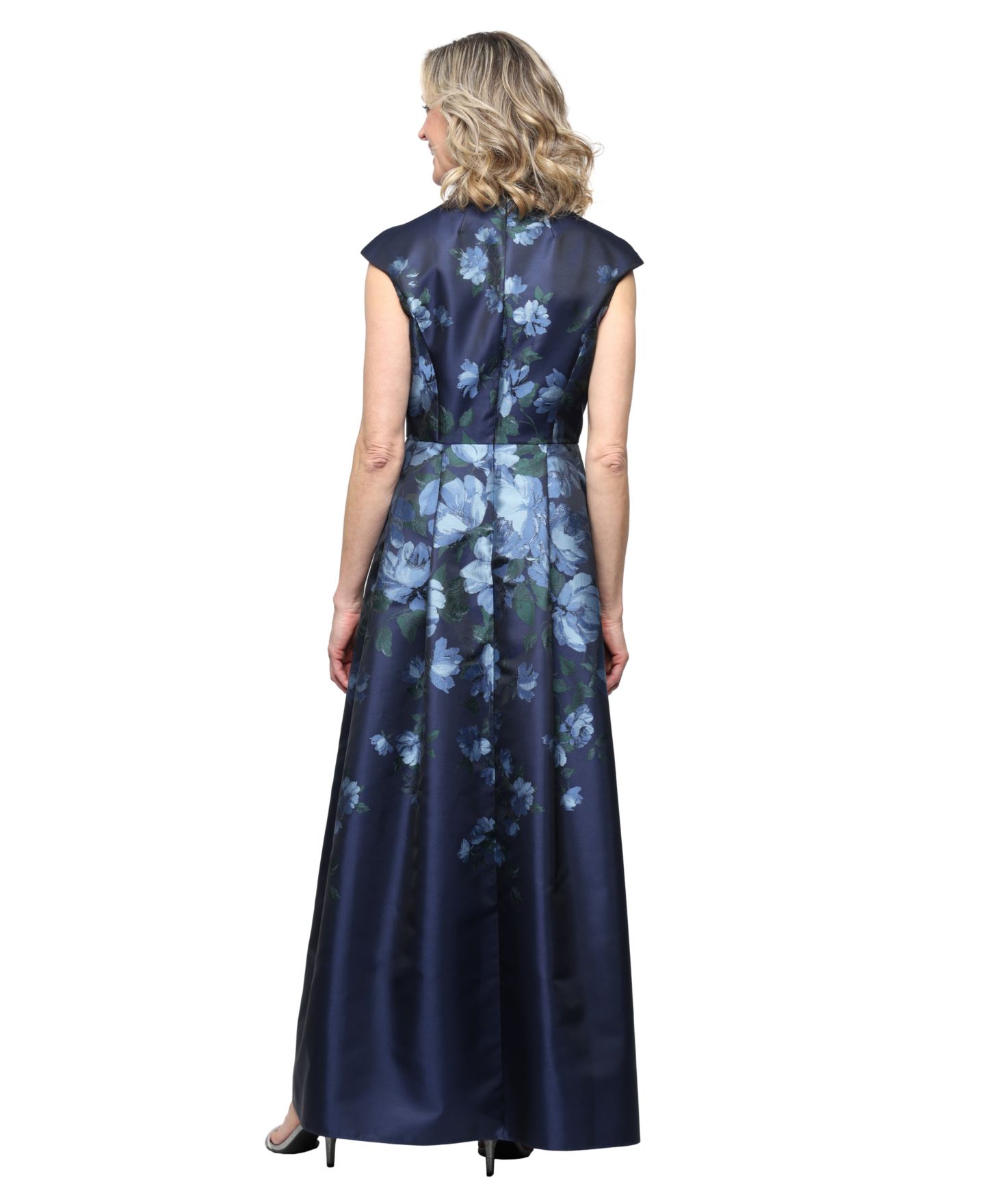 Женское платье Alex Evenings Josephine Floral A-Line, цвет: Тёмно-синий разноцветный — фото 3