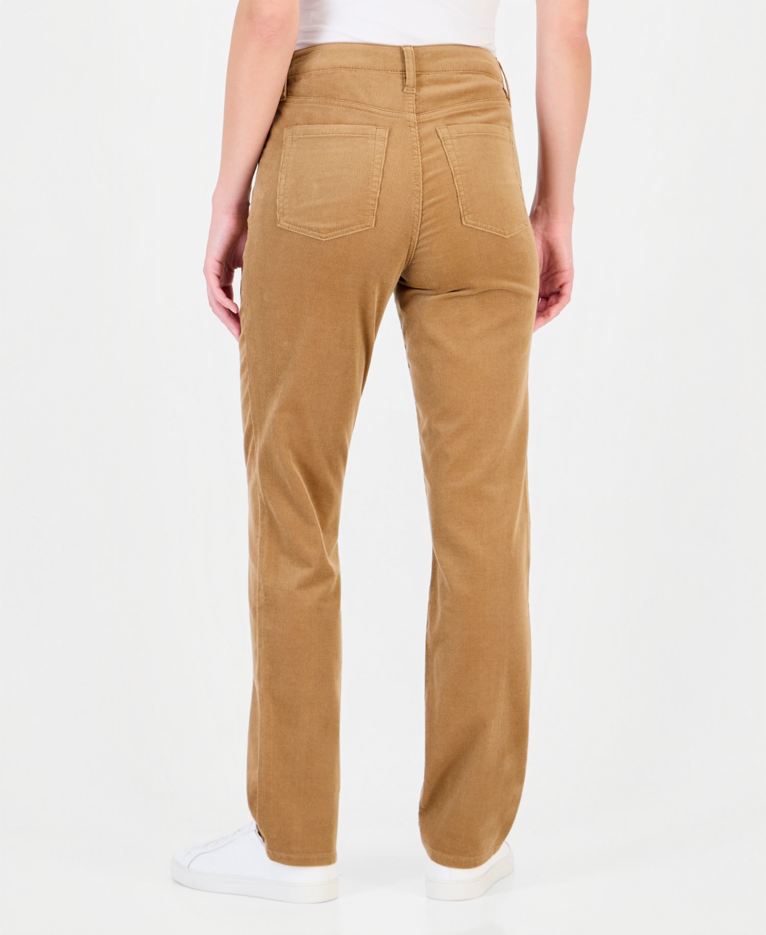 Women's High-Rise Straight Corduroy Jeans