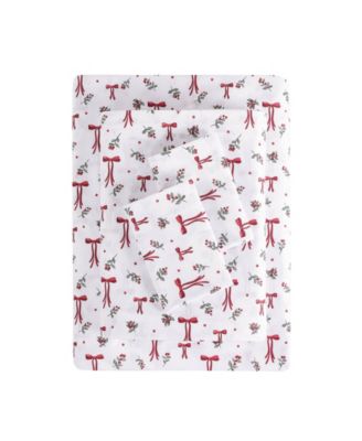 Holiday Printed Microfiber 4-Pc. Sheet Set, King