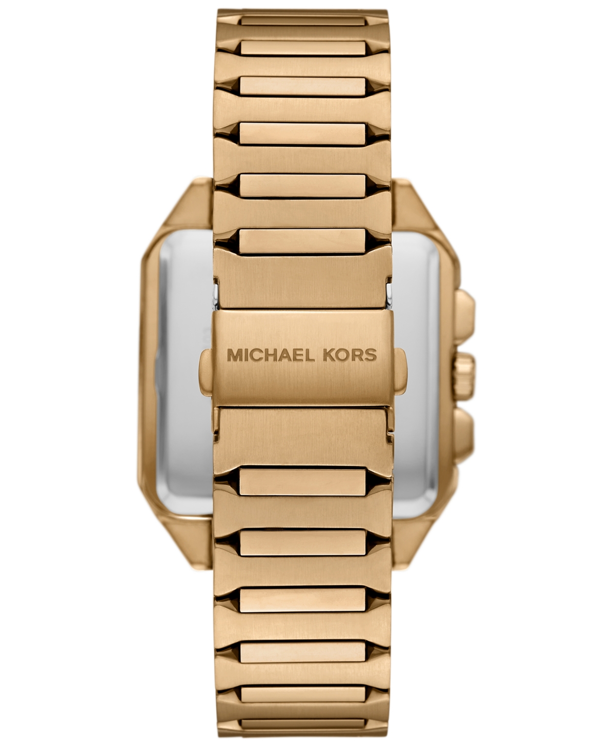 Michael Michael Kors Men's Hayes Chronograph Beige Gold-Tone Stainless Steel Watch 40mm