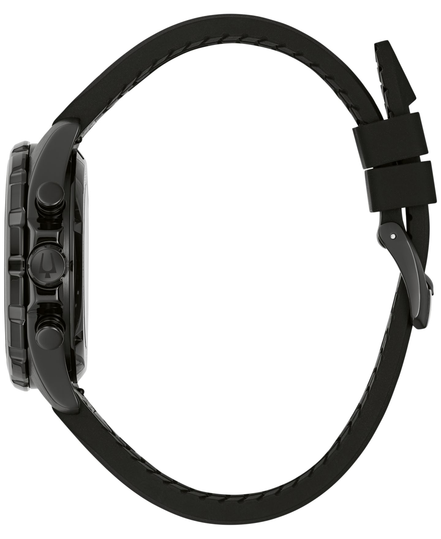 Мужские часы Bulova E1 Grand Prix Series B Black Leather and Silicone Rubber Watch 41mm — фото 3