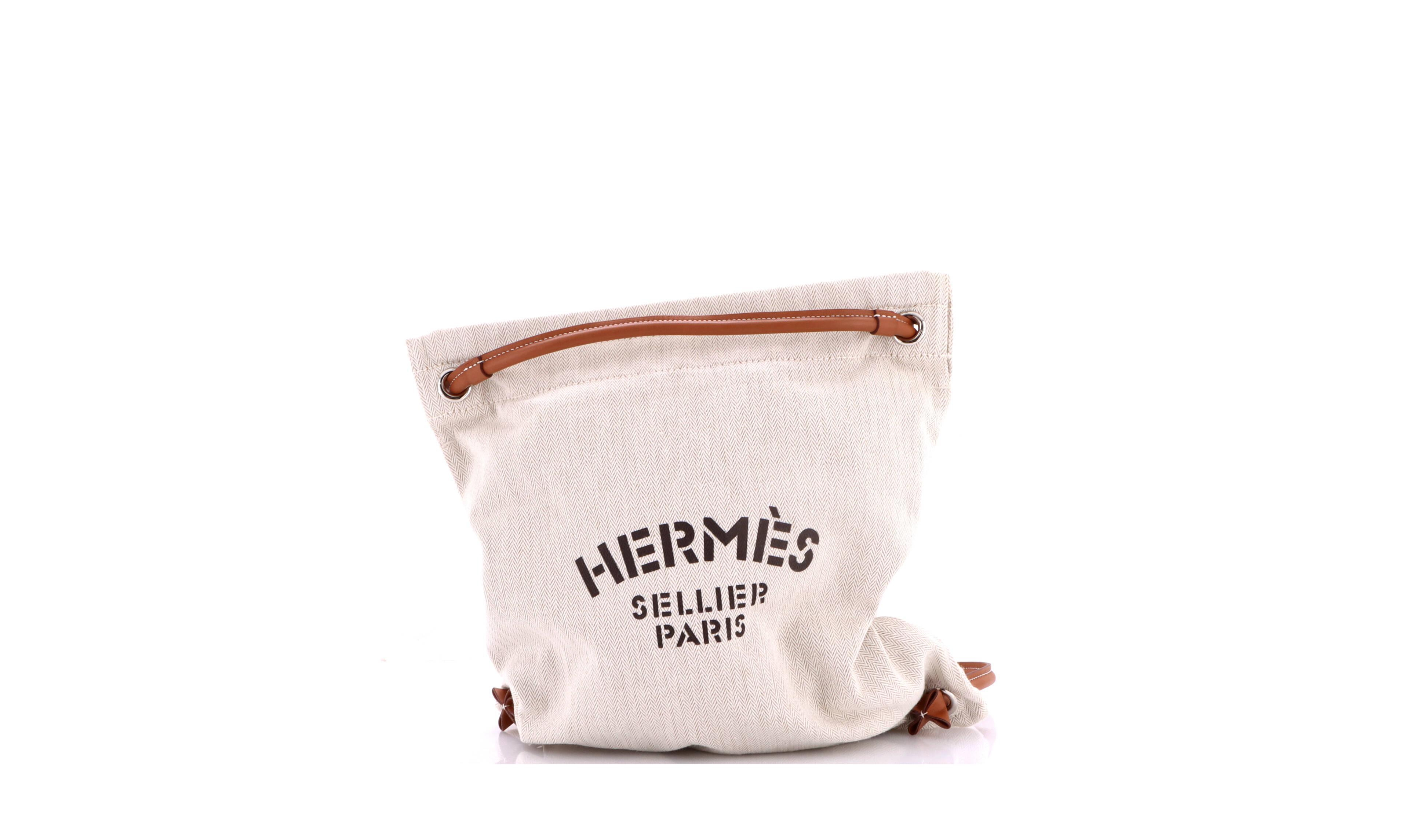 Pre-Owned HERMES Mm Aline Bag Toile