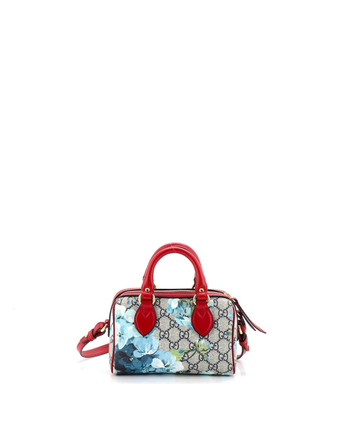 Pre-Owned Gucci Nano Convertible Boston Bag Blooms Print Gg Coated Canvas