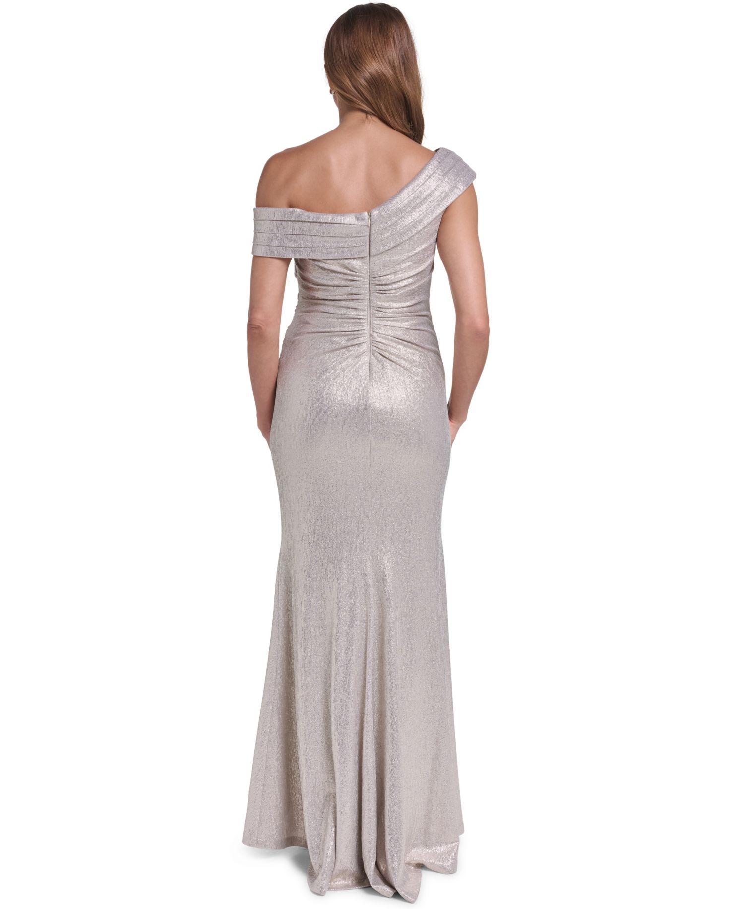 Women's One-Shoulder Front-Slit Gown
