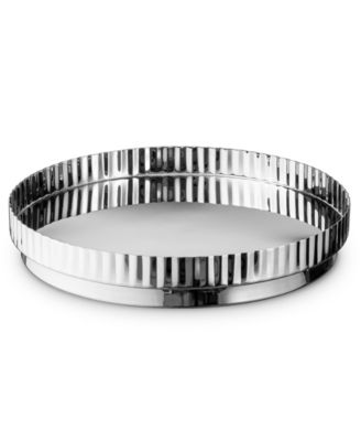 Waves Stainless Steel 13.25" Serving Tray