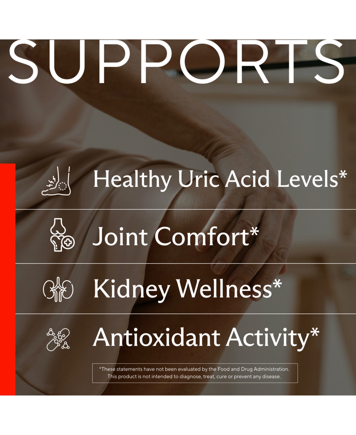 Sunergetic Uric Acid Support Supplement with Tart Cherry, Chanca Piedra and Turmeric, Uric Acid Cleanse and Kidney Support, 60 Capsules