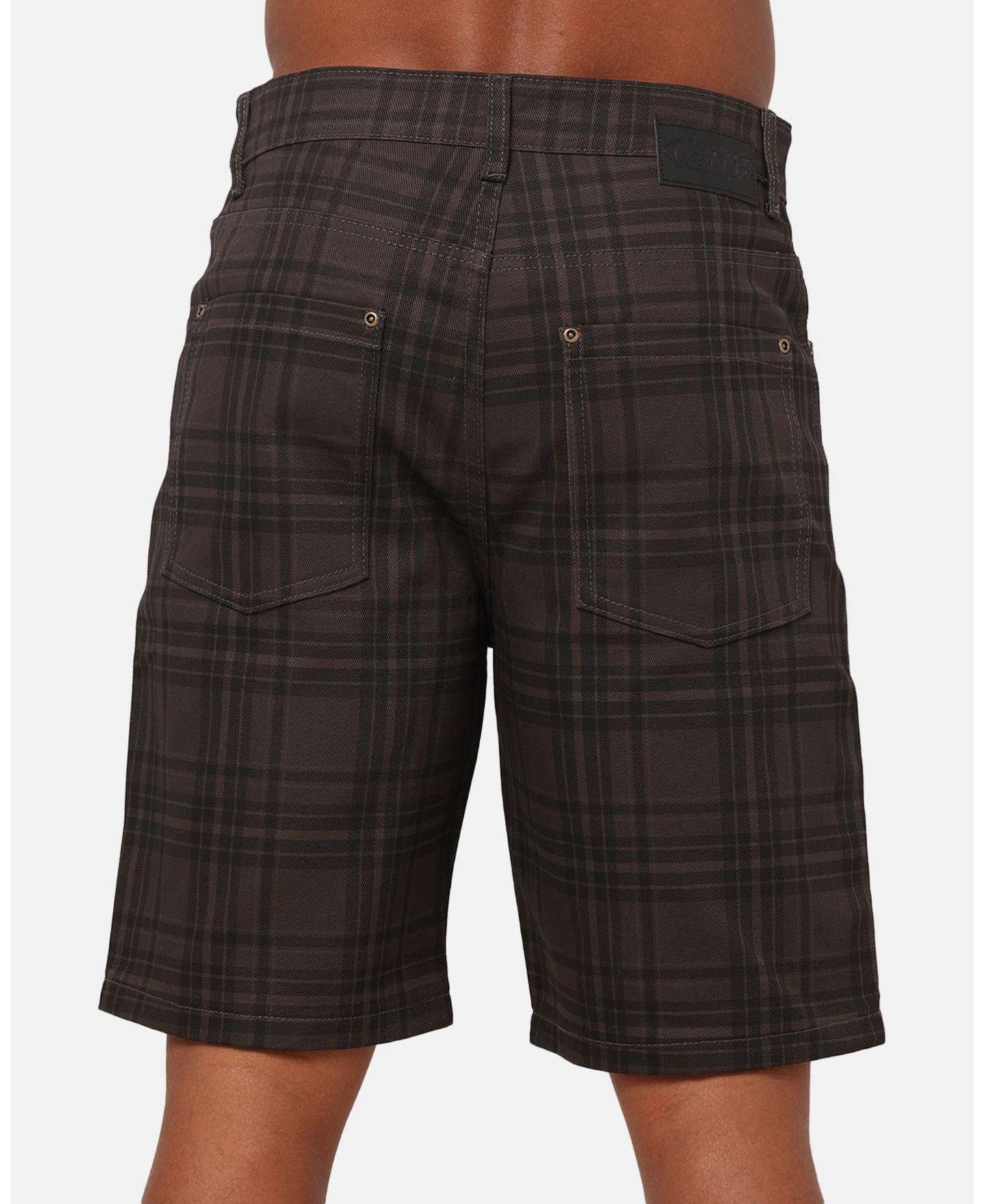 Мужские шорты CARRE Avenue Jorts - Black Plaid 030 30, цвет: Чёрный — фото 6