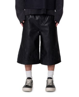 Men's Ultra Baggy Leather Flame Shorts