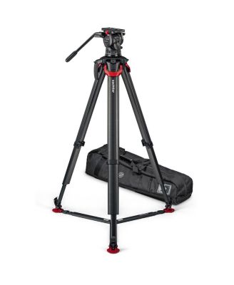 aktiv10T 100mm Fluid Head with flowtech 100 Carbon Fiber Tripod and Ground Spreader